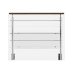Kordo - inoca - garde - corps en inox main courante bois