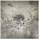 Kosilum - plafonnier chrom� cristal - aiken