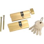 Kotarbau - lot de 2 cylindres profils  fermeture identique 45 x 30 mm avec bouton de fermeture