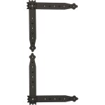 Lot de 2 équerres de fenêtre - 250 x 250 x 35 mm - avec revêtement en poudre - noir - kotarbau Lot de 2 équerres de fenêtre - 250 x 250 x 35 mm - avec revêtement en poudre - noir - kotarbau