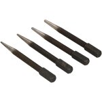 Lot de 4 fraises de 0, 8 � 3, 2 mm de diam�tre 100 mm de pousse - clous pour enfoncer les clous - kotarbau ...