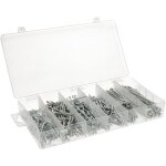 Kotarbau lot de 555 barrettes en acier galvanis 6 tailles
