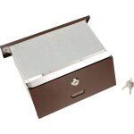 Boîte aux lettres 160mm - 295mm marron profondeur réglable pour mur clôture façade de bâtiment nécessaire ... Boîte aux lettres 160mm - 295mm marron profondeur réglable pour mur clôture façade de bâtiment nécessaire ...