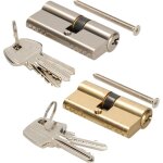 Kotarbau - cylindre de serrure 25 / 35 en nickel - cylindre de porte profil - serrure de scurit - ...
