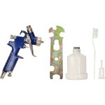 Kit mini pistolet  peinture hvlp 0, 8 mm 125 ml basse pression 3 options de rglage - kotarbau