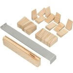 Kit de pose pour parquet stratifi� 32 pi�ces en bois avec cales de montage, barre de traction pour barre ...