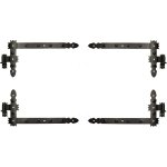 Penture querre 800 x 300 mm avec gond 2 paires charnire d'angle charnire de porte charnire de fentre ...