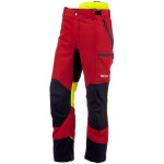 Kox - pantalon anti - coupure duro 3. 0 rouge / jaune fr 58 / eu 64