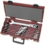 Kraftwerk - ensemble de cl�s � molette � cliquet dans la mallette clickraft completo, 14 pi�ces.