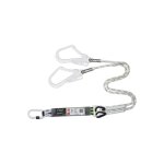 Longe fourche tress�e 1 m avec absorbeur d'�nergie et mousquetons fa 50 101 17 et fa 50 207 55 - kratos ...