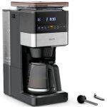 Krups cafeti�re noir, argent nombre de tasse=18 avec broyeur, �cran