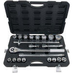 Ks tools - coffret de douilles 6 pans en pouces et accessoires 3 / 4'', 21 pi�ces - 911. 0752