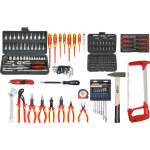 Ks tools ? coffret multi - outils 195 pcs ? abs rigide l�ger ? acier au chrome vanadium ? poign�e trolley ...