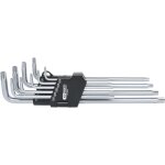 Ks tools - jeu de cl�s m�les torx� 5 pans perc�es extra longues, 9 pi�ces: t10 - t15 - t20 - t25 - 151. ...