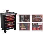 Ks tools - servante d'atelier 6 tiroirs fabriquée en france, équipée de 265 outils - 824. 6536f Ks tools - servante d'atelier 6 tiroirs fabriquée en france, équipée de 265 outils - 824. 6536f