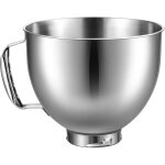 Ksm150 stainless steel mixing bowl for kitchenaid artisan & classic series 4. 5 pin / 5 liter tilt - ...