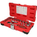 Fp - coffret de douilles traversantes 1 / 2 - 3 / 8 - tripleplus - 17 unit�s