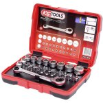 Ks tools - coffret de douilles traversantes de 5 � 14mm et embouts de vissage 1 / 4, 31 pcs - 918. 3050 ...
