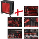 Kstools - composition pour servante d'atelier performanceplus p15 avec 299 outils pour 5 tiroirs