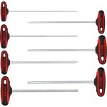 Jeu de cls mles, poigne en t ribe ergotorqueplus extra - longue, 7 pcs, m4 - m10