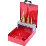 Kstools - jeu de forets étagés hss tin, en box métal 3 pcs Kstools - jeu de forets étagés hss tin, en box métal 3 pcs