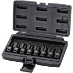Ks tools - jeu de 8 douilles tournevis � chocs courtes torx� 1 / 2', t30 � t80 - 515. 1107