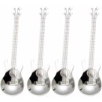 Cuillères à café guitare, lot de 4 cuillères à café musique en acier inoxydable cuillères à café cuillères ... Cuillères à café guitare, lot de 4 cuillères à café musique en acier inoxydable cuillères à café cuillères ...