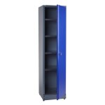 Kpper armoire haute 70397, 45x180x45cm, 1 porte verrouillable, 4 tagres, charge max. 75kg
