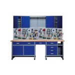 Kupper - kpper tabli - set modle 70412 - 7, l. 240 cm, tabli, lment haut, panneau perfor, bleu ...