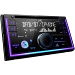 Jvc - kw - db95bt autoradio 2 din port pour commande au volant, connexion possible  une camra de recul, ...