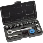 Kwb - einhell 49371990 jeu de cliquets 13 cls, douille 1 / 4', rallonge 50 mm