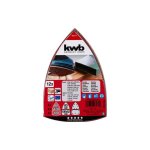 Pack de 12 feuilles abrasives triangulaires 110x62 - 93 mm pour bois et me'tal pour ponceuse orbitale ...