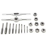Kzq - 20 pcs outil pour tarauder, tarauds et fili�res, filetage extracteurs de vis, m3 - m12 en acier, ...