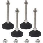 Kzq - lot de 4 patins de nivellement pivotants pour meubles, rglables et coulissants pour tables, chaises, ...