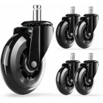 Kzq - ensemble de 5 roulettes pour fauteuil de bureau - dimensions 11x22 mm - capacité de charge 250 ... Kzq - ensemble de 5 roulettes pour fauteuil de bureau - dimensions 11x22 mm - capacité de charge 250 ...