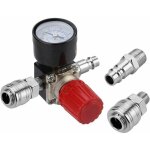 Kzq - r�gulateur de pression d'air trois voie valve 175psi 12bar 1 / 4 pouce manom�tre � air r�gulateur ...