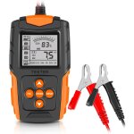 Kzq - testeur de batterie de voiture 12v / 24v, analyseur de batterie num�rique lcd, outil de diagnostic ...