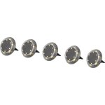 L10 lampe solaire encastrable led smd jeu de 5 0. 2 w noir w048912