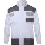 L4041360 hommes - veste de surv�tement blanche et grise de protection avec de nombreuses poches - workwear ...