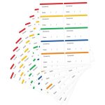 Labels, 300 pieces reusable easy to peel off small self - adhesive food labels for jars freezing refrigerator ...