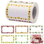 1 rouleau / 250 pcs �tiquettes pour bocaux, �tiquettes pour cong�lateur alimentaire �tiquettes auto - ...