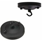 Lot de 2 crochets de plafond pour lustre vintage, crochets de plafond en forme de rose en fer vintage, ...