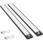 Lot de 2 lampes d'armoire  dtecteur de mouvement  led, 150lm, lampes de cuisine avec batterie rechargeable, ...