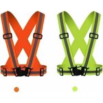 2 pices gilet rflchissant - harnais fluo de scurit brassard rglable de haute visibilit - pour ...
