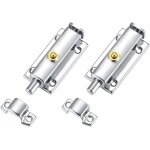 2 pices verrou porte en acier inox loquets de porte loquet de verrouillage automatique targette portail ...