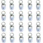 20pcs rouleaux de rail de rideaux, rouleaux de rail, rouleaux de tringle � rideaux glissi�res, poulie ...
