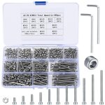 Lablanc - 440 pices m3 jeu de vis et crous, vis boulon et crous  tte hexagonale acier inoxydable, ...