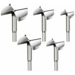Lot de 5 forets  bois, diamtre 35 / 40 / 45 / 50 / 60 mm, mches  fraiser en carbure, pour le travail ...