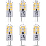 Lablanc - lot de 6 g4 led 2w 12v ac / dc blanc froid 6000k pour hotte aspirante, 200lm, quivalent ampoule ...