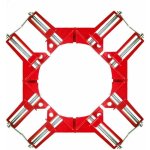 90 degrs  angle droit pince, 4pcs machoire etau d'angle reglable  bois ensemble, serre joint angle ...